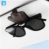 Portable car visor glass holder